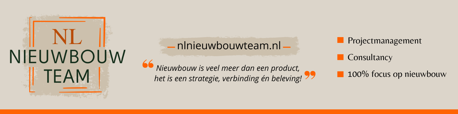 Banner voor NL Nieuwbouwteam – Wonen, Bouwen, Leven