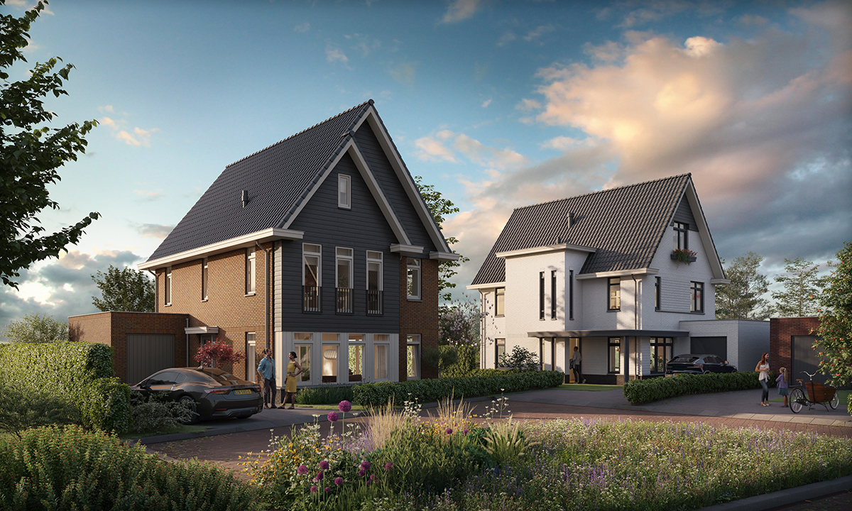 Nieuwbouwwoningen in Boomgaerde in Monster